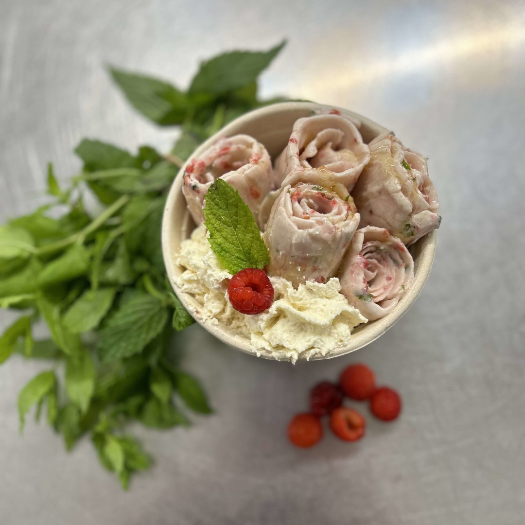Mint To Be rolled ice cream