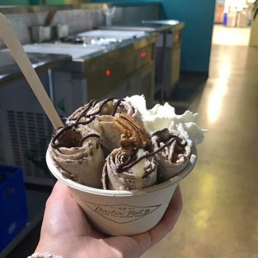 Pecan a Fight rolled ice cream